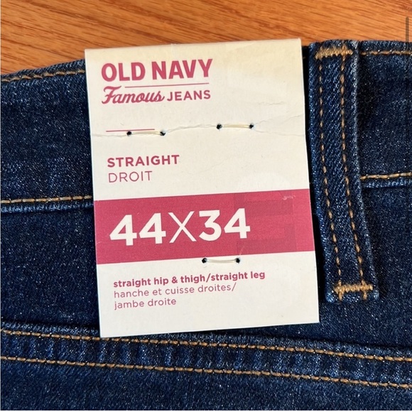 Old Navy Men Dark Wash Straight Leg Jeans - Picture 7 of 9